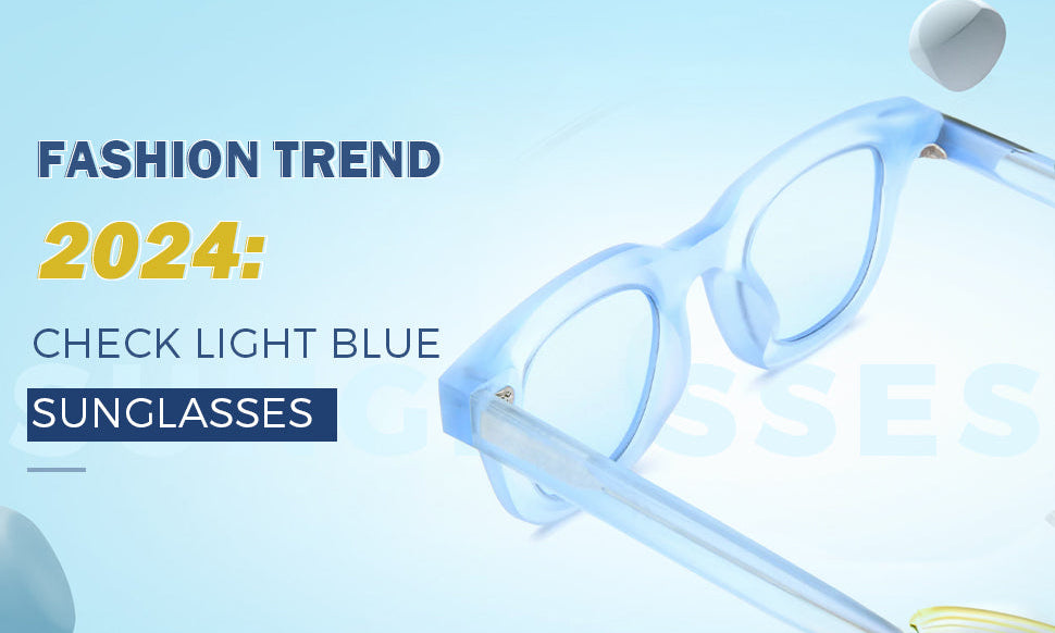 light blue sunglasses