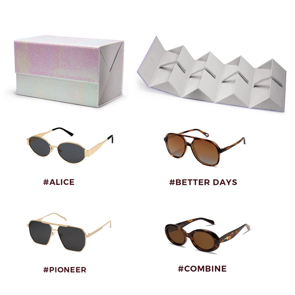 4 Pairs Sunglasses Gift Box