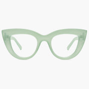 SOJOS Cat Eye Light Green Eyeglasses