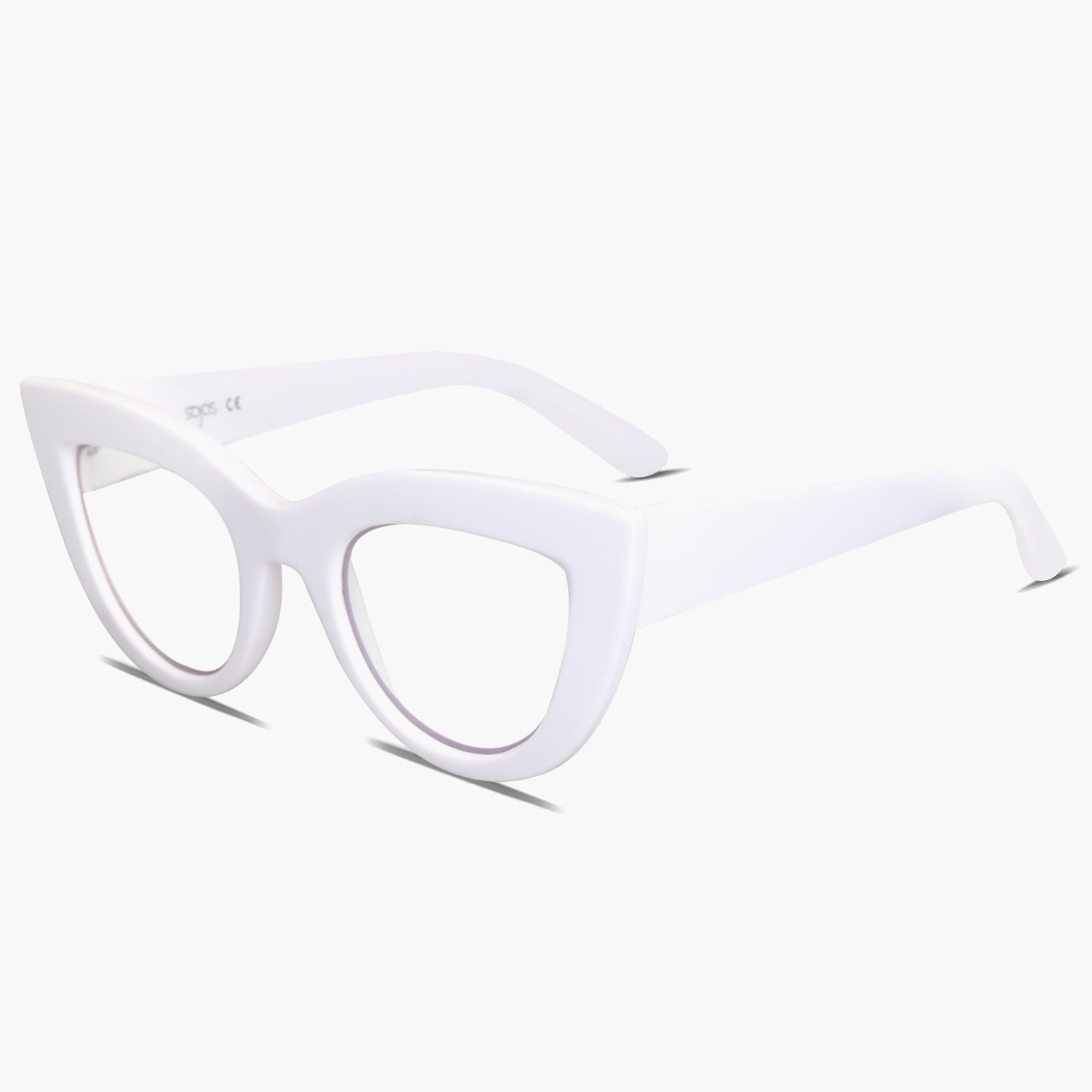 SOJOS Cat Eye White Eyeglasses